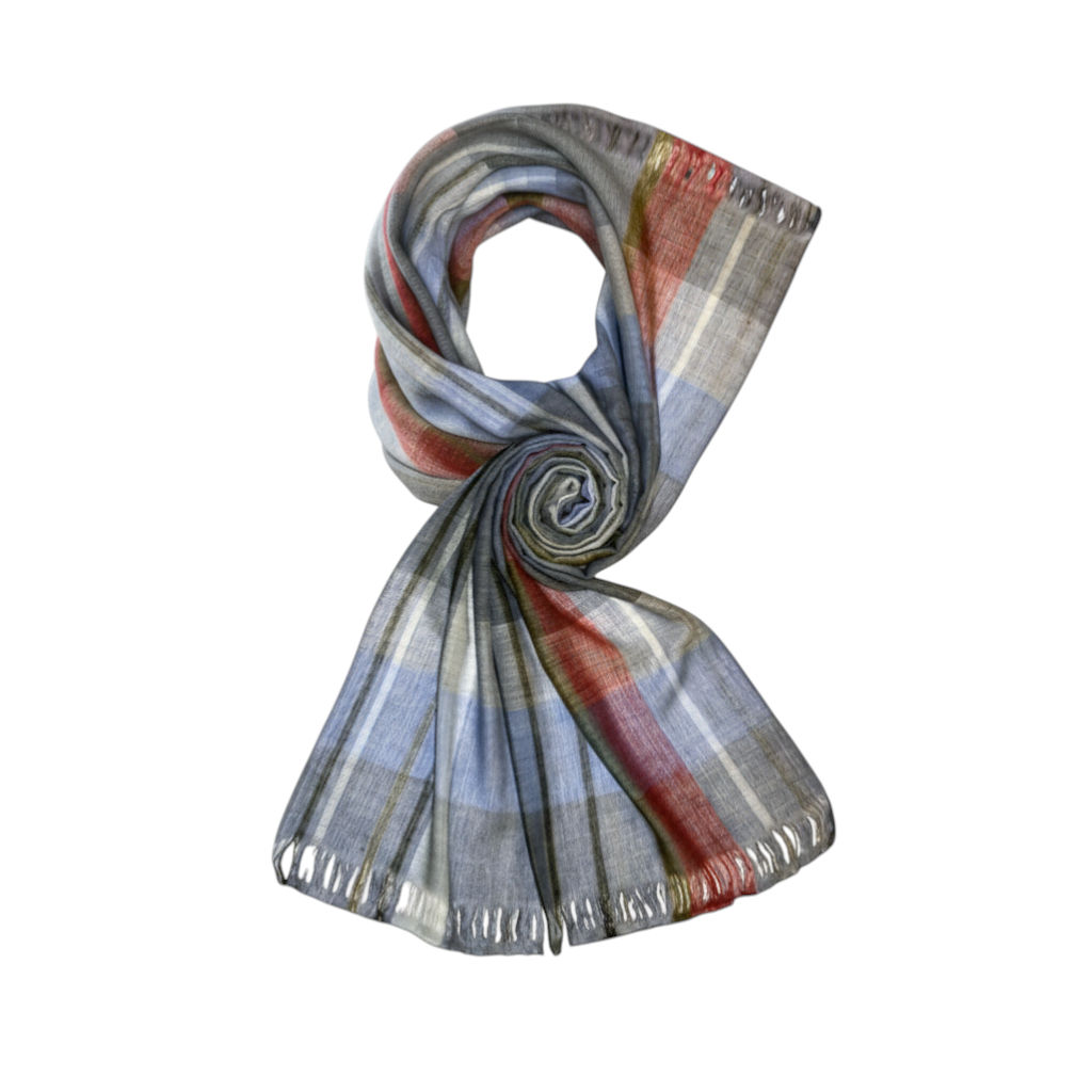 Grey/Blue Handloom Scarf